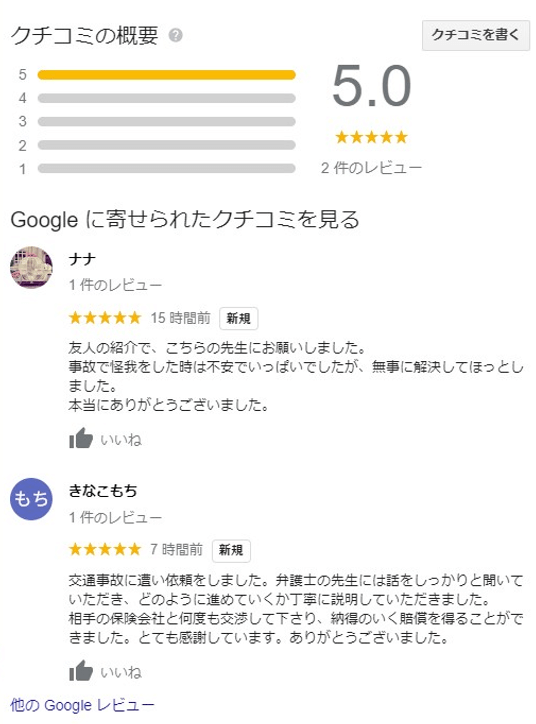 クチコミ事例