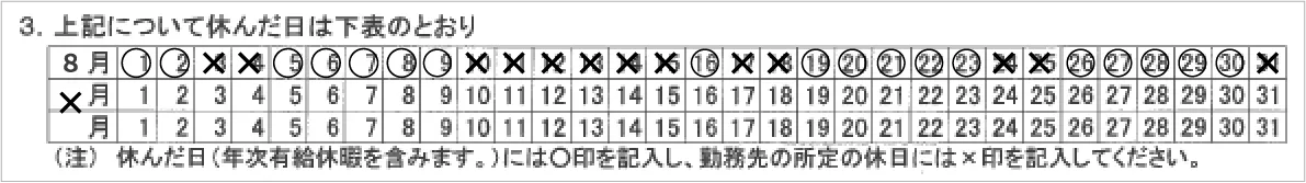 休業損害証明書